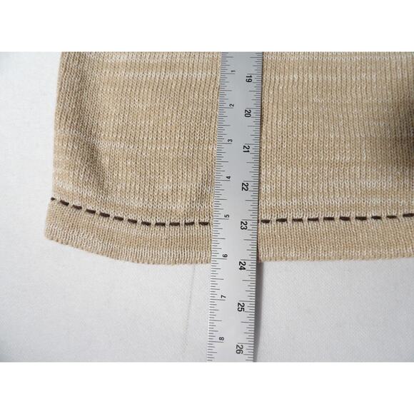 Vtg Blair Knit Cardigan Sweater Large Birds Cardinals Finches Grandma Beige - Picture 11 of 14